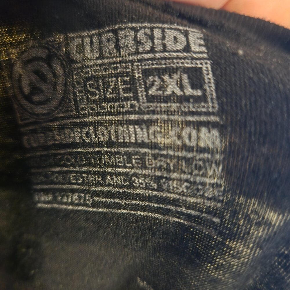 Curbside Clothing "Light Bulbs" heather black dolman t-shirt 2XL - Picture 2 of 7